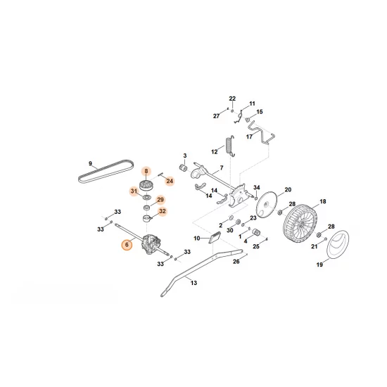 Stihl  Przekładnia kompl. 6374 640 0120
